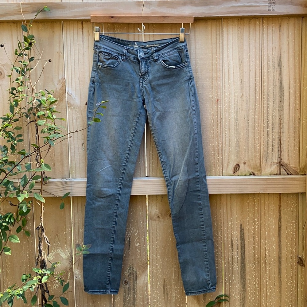 Bianco Skinny Jeans in Gray, Size 25